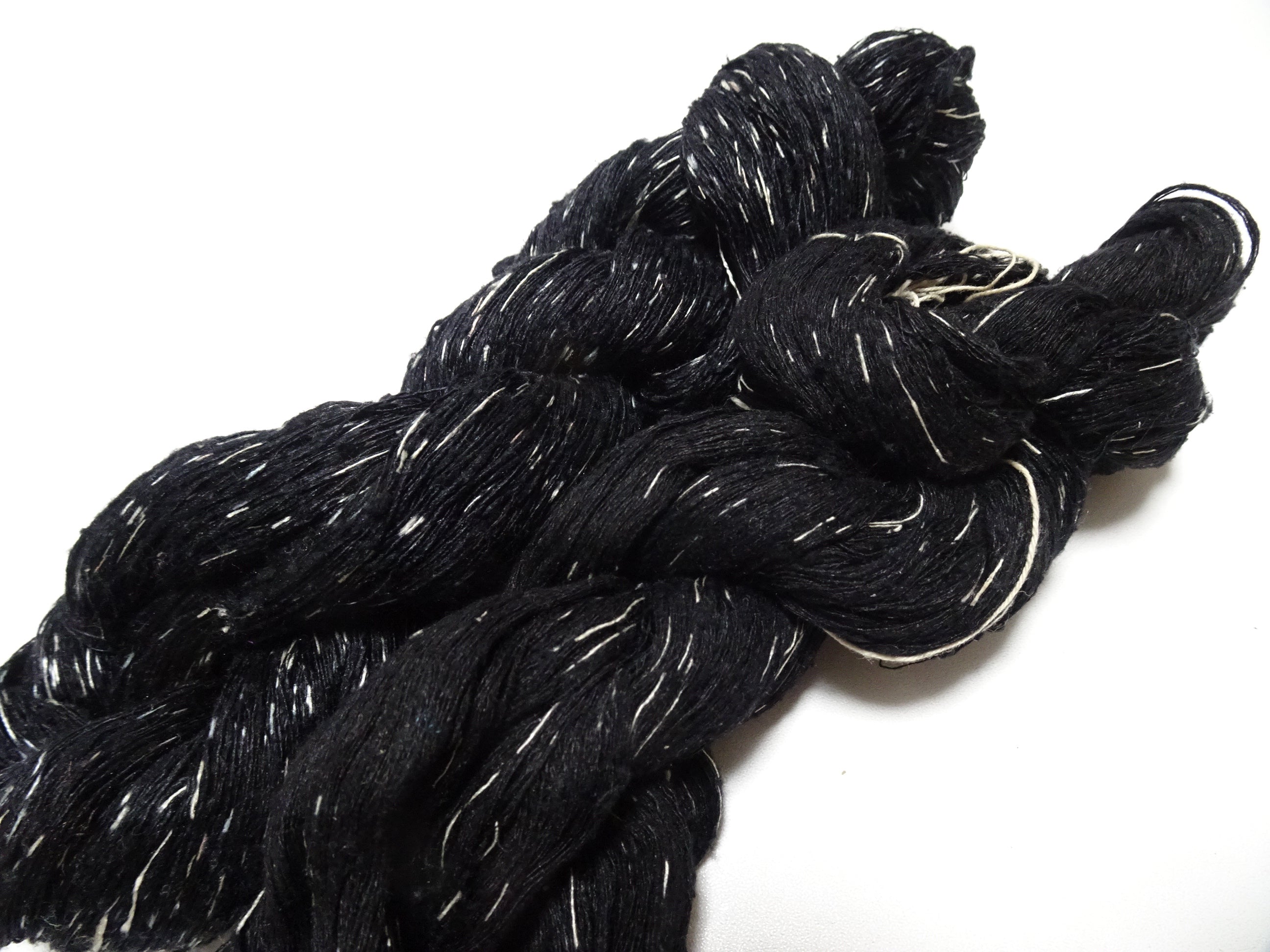 Japanese Vintage Super Rare Mud Dyeing Kasuri loose Twisted Silk Thread 2sets Embroidery & weave 13626