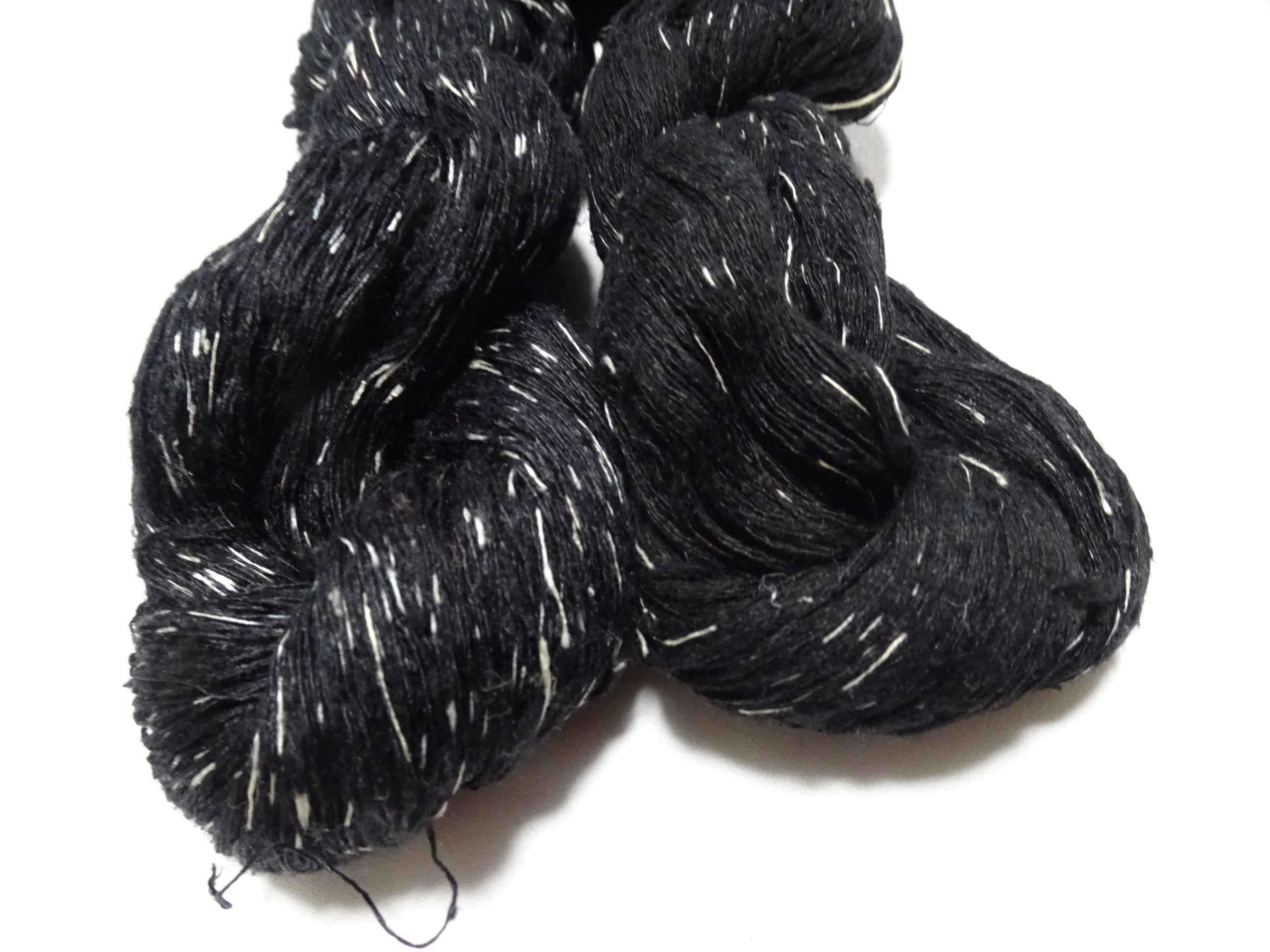 Japanese Vintage Super Rare Mud Dyeing Kasuri loose Twisted Silk Thread 2sets Embroidery & weave 13626