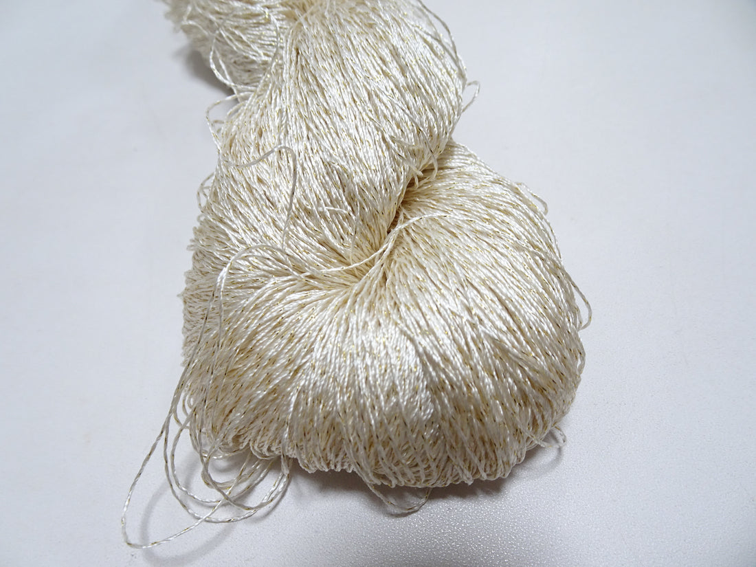 Japanese Vintage High Class Rare Silk Thread Mixture of Gold embroidery 14653