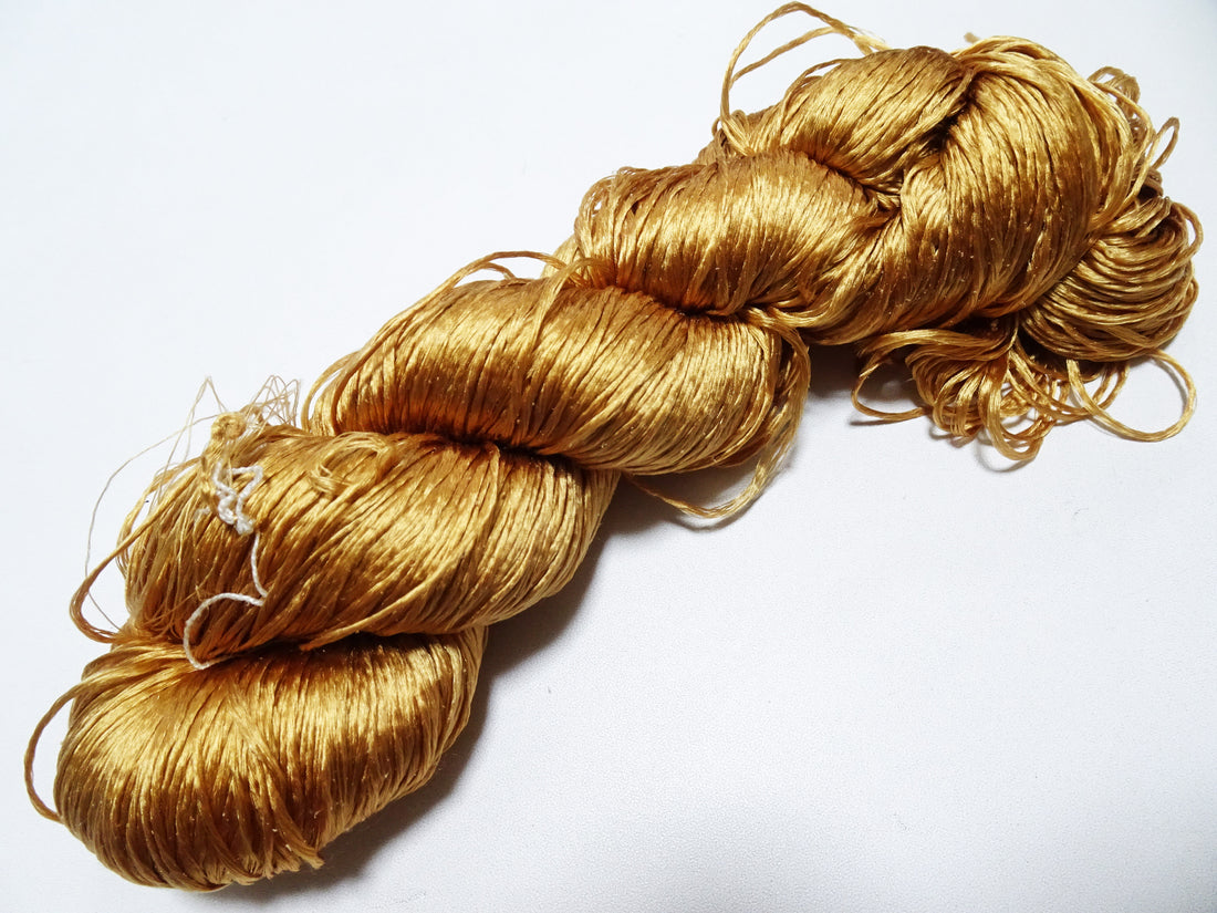 Japanese Vintage Loose Twisted Silk Thread Embroidery 18240