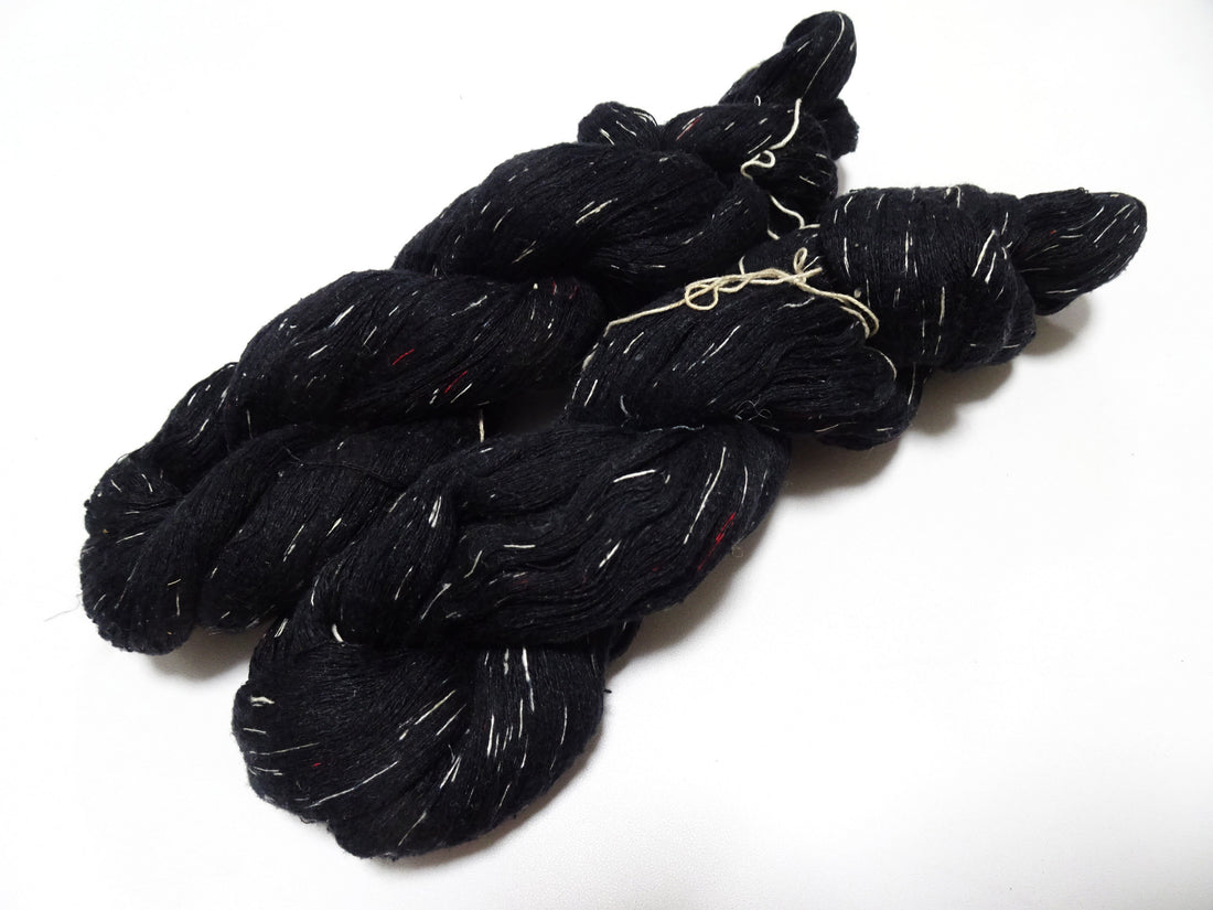 Japanese Vintage Super Rare Mud Dyeing Kasuri loose Twisted Silk Thread 2sets Embroidery & weave 13627