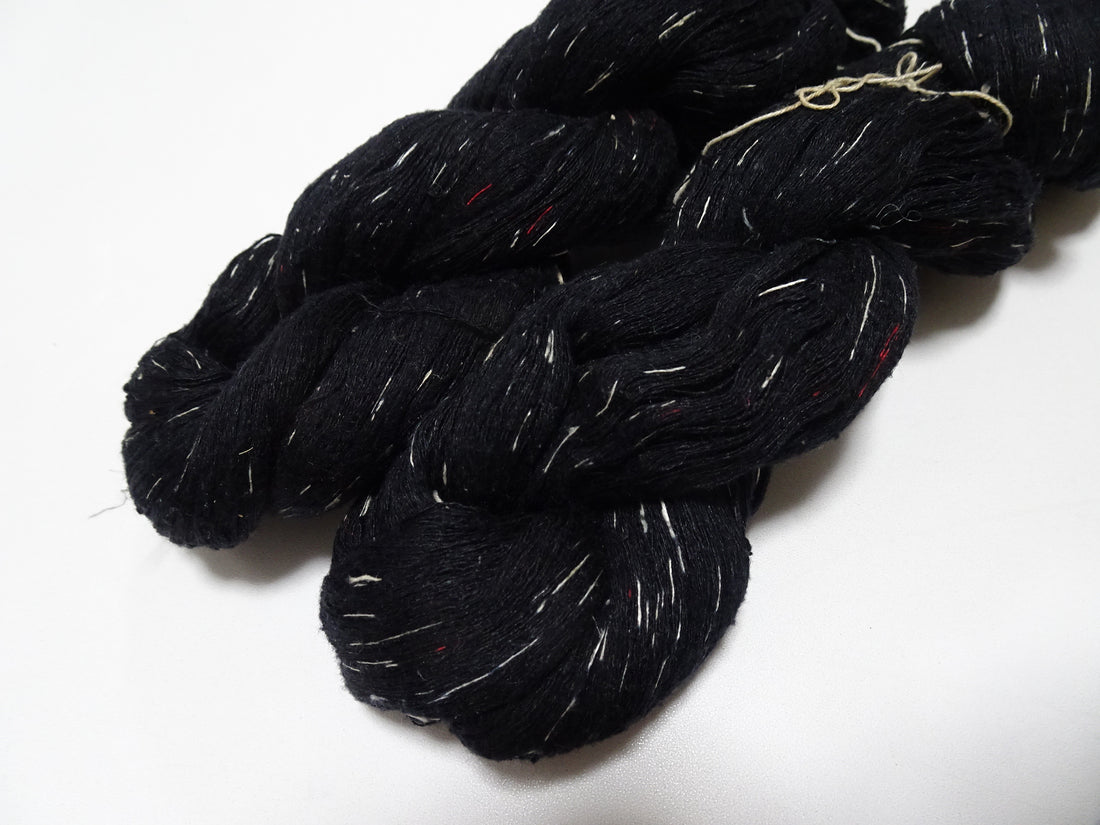 Japanese Vintage Super Rare Mud Dyeing Kasuri loose Twisted Silk Thread 2sets Embroidery & weave 13627