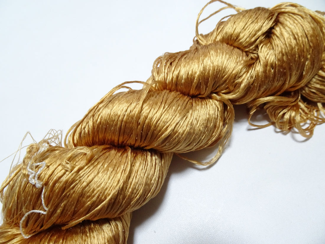 Japanese Vintage Loose Twisted Silk Thread Embroidery 18240