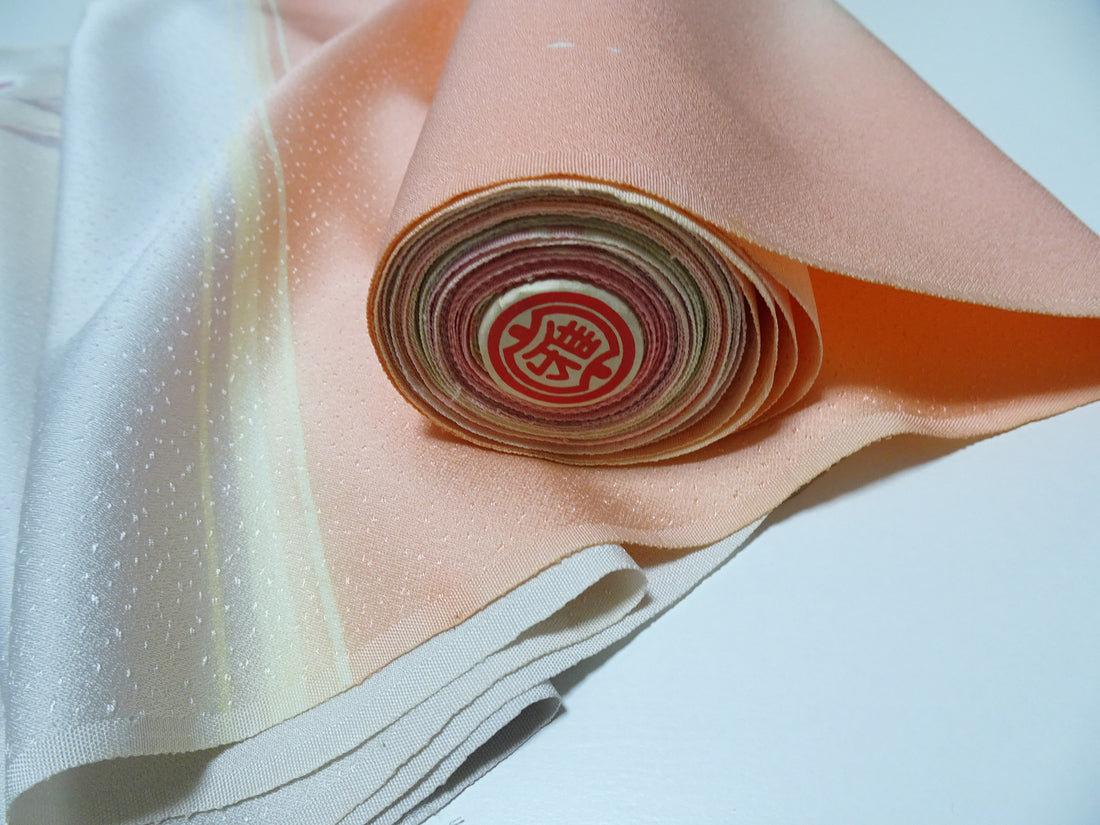 Japanese Vintage Rare Showa-Era Dyed Sample Fabric Bolt 14009