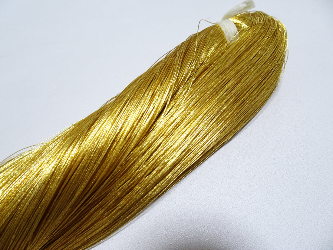 Special price!! Japanese Vintage Rare Superb 24K Gold Leaf Thread 1000M Embroidery 2  0.24mm
