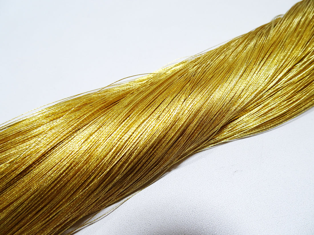 Special price!! Japanese Vintage Rare Superb 24K Gold Leaf Thread 1000M Embroidery 2  0.24mm