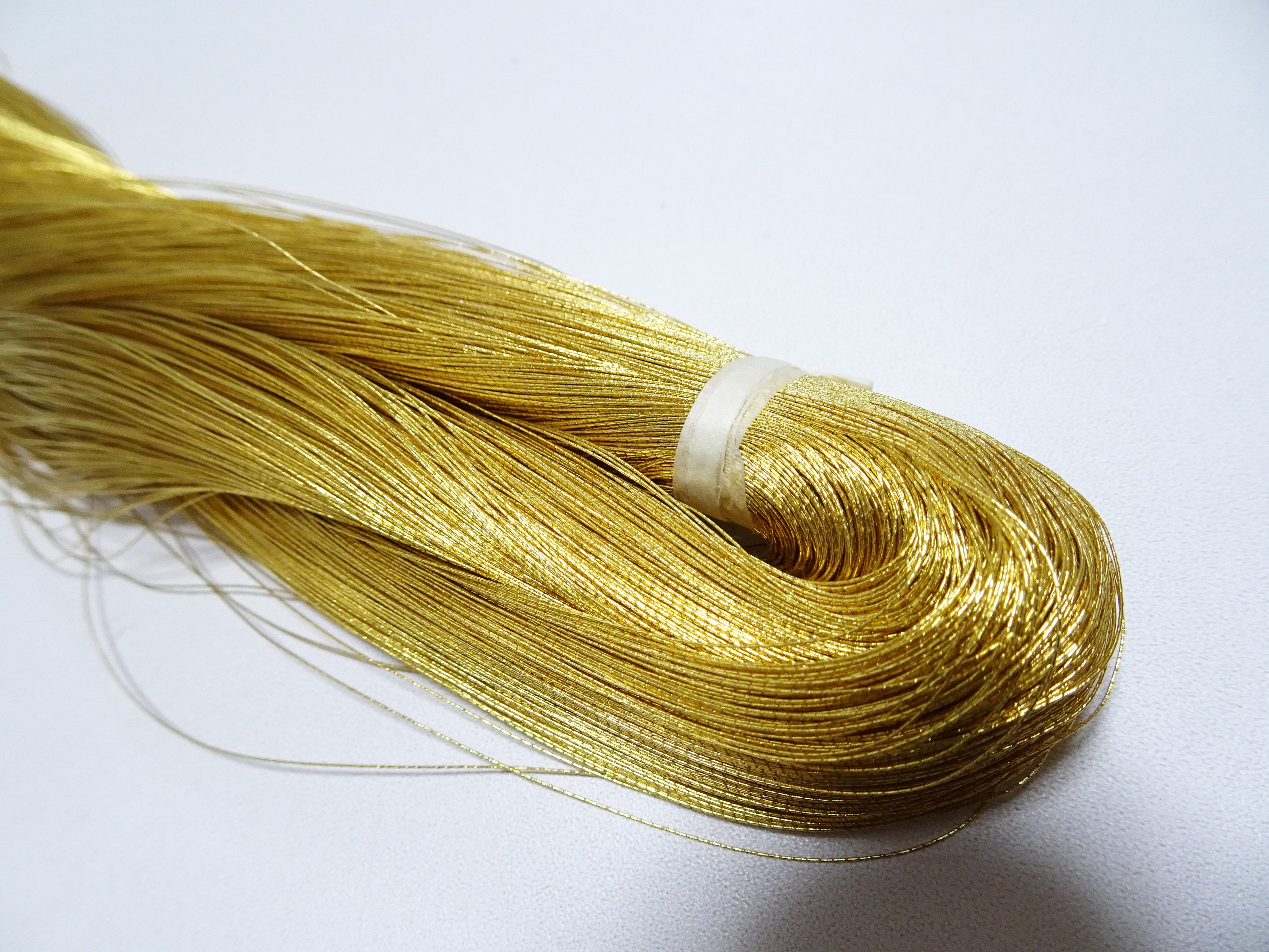 Special price!! Japanese Vintage Rare Superb 24K Gold Leaf Thread 1000M Embroidery 2  0.24mm