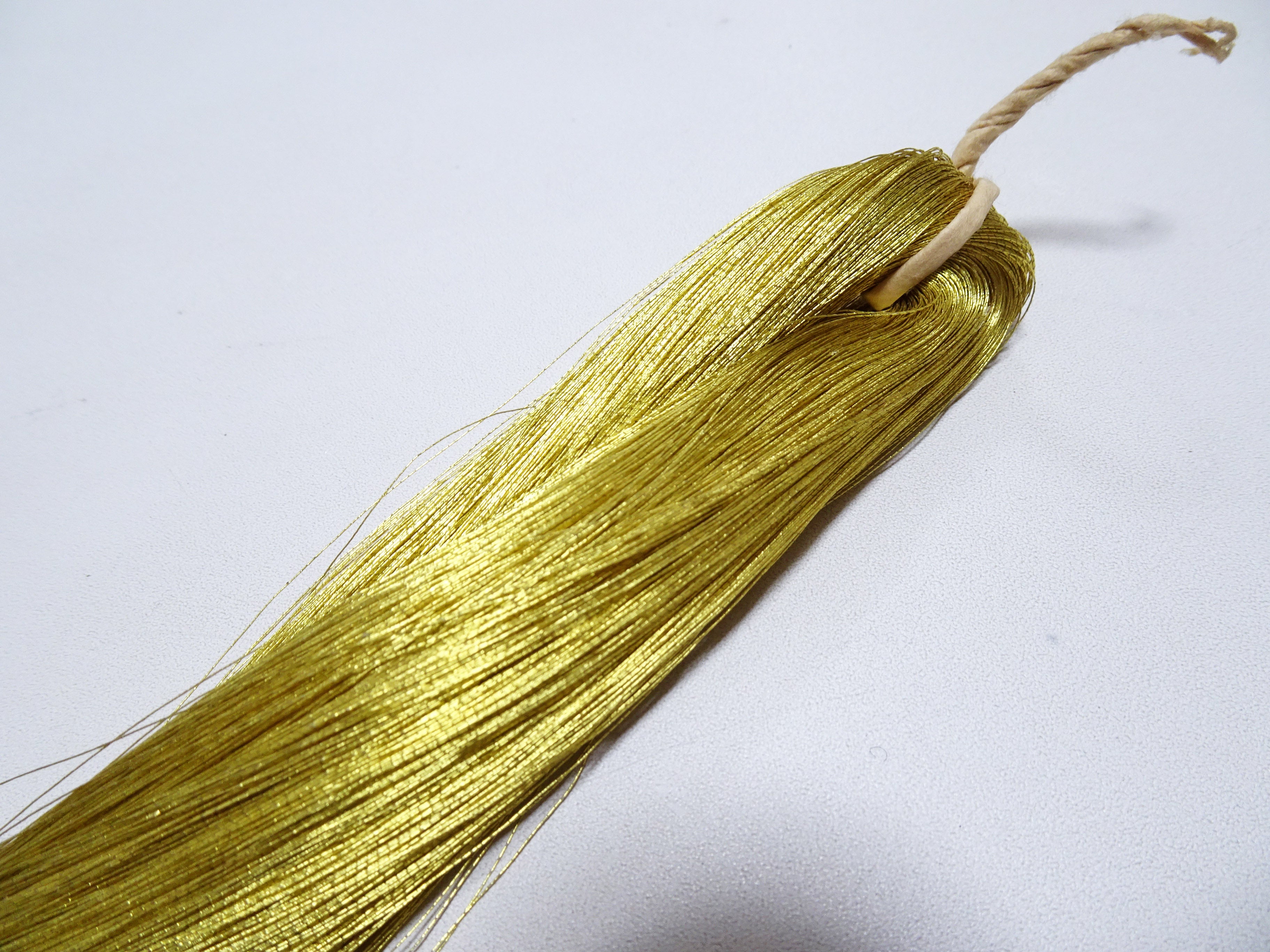 Special price!! Japanese Vintage Ultra Rare Superb 24K Gold Leaf Thread 1000M Embroidery 1 / Honkinshi Aokin  0.16mm