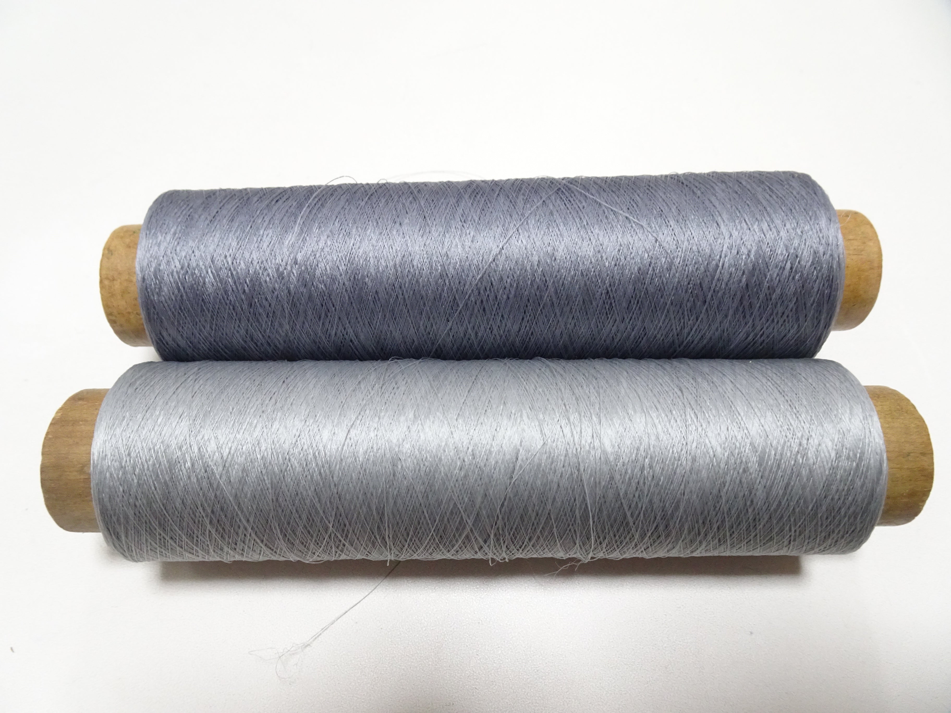 Japanese Vintage Silk Thread & Woodn Spool 2sets Embroidery 18748