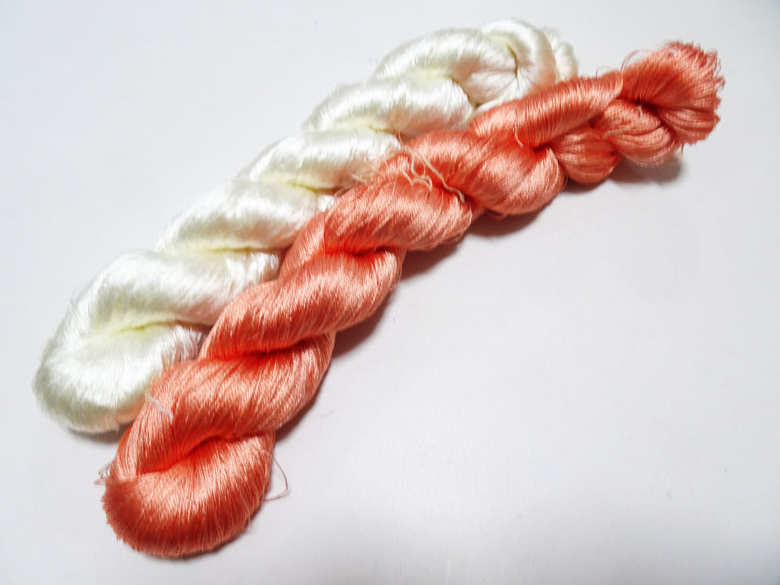 Japanese Vintage Twisted Silk Thread 2sets Embroidery 17393