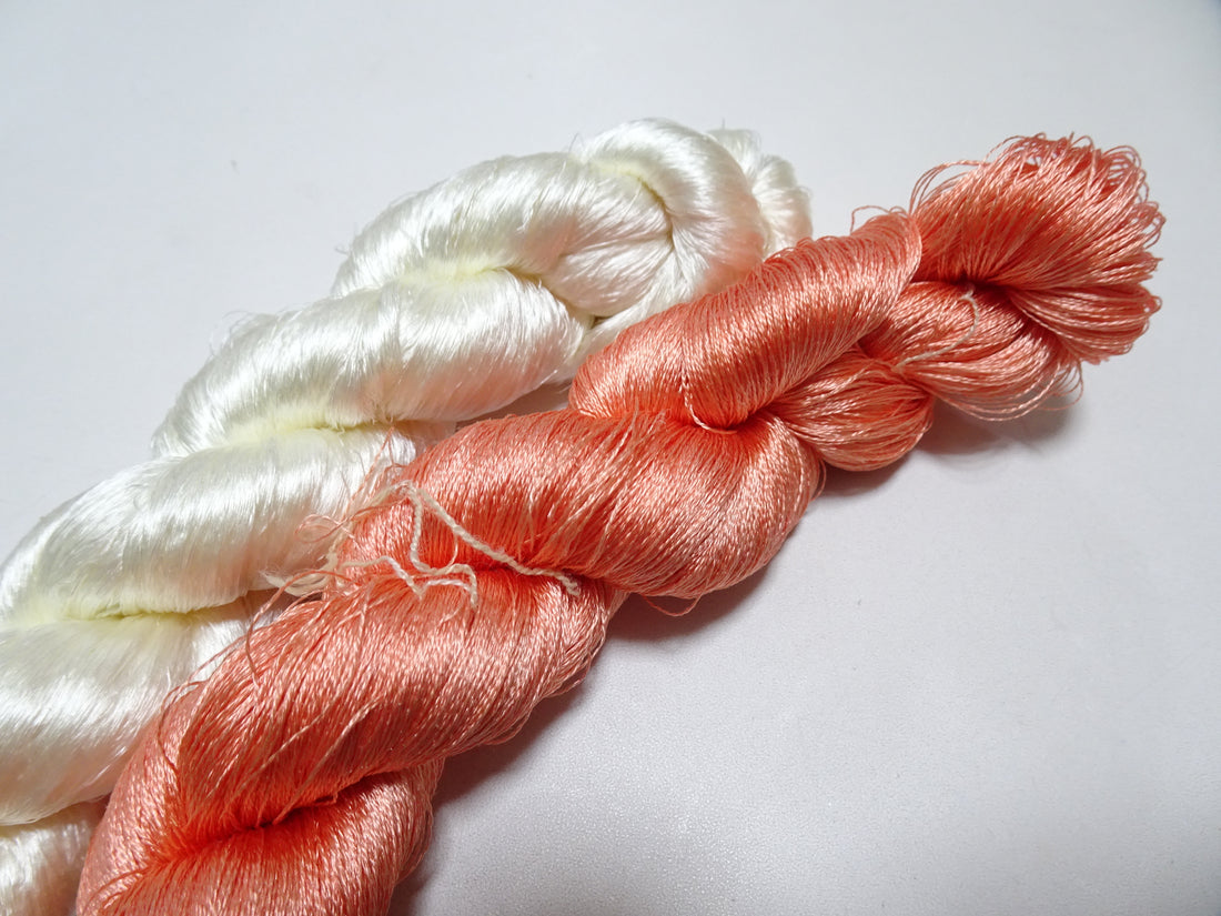 Japanese Vintage Twisted Silk Thread 2sets Embroidery 17393