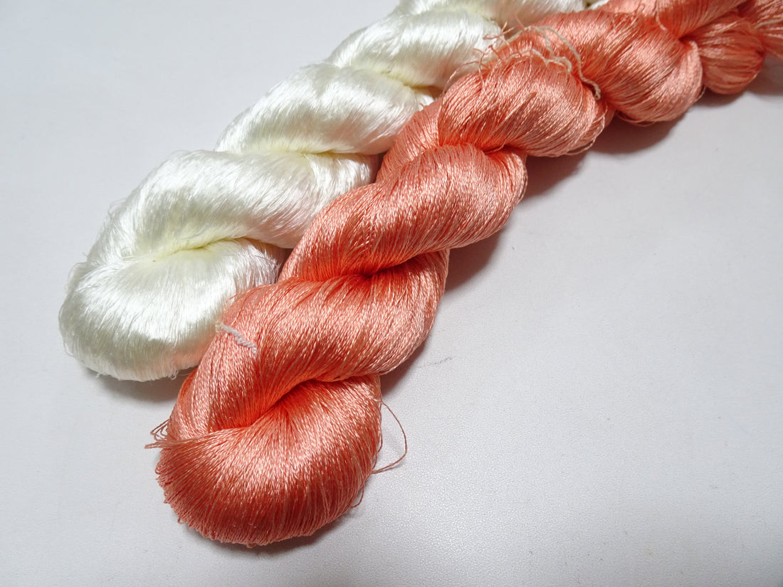 Japanese Vintage Twisted Silk Thread 2sets Embroidery 17393