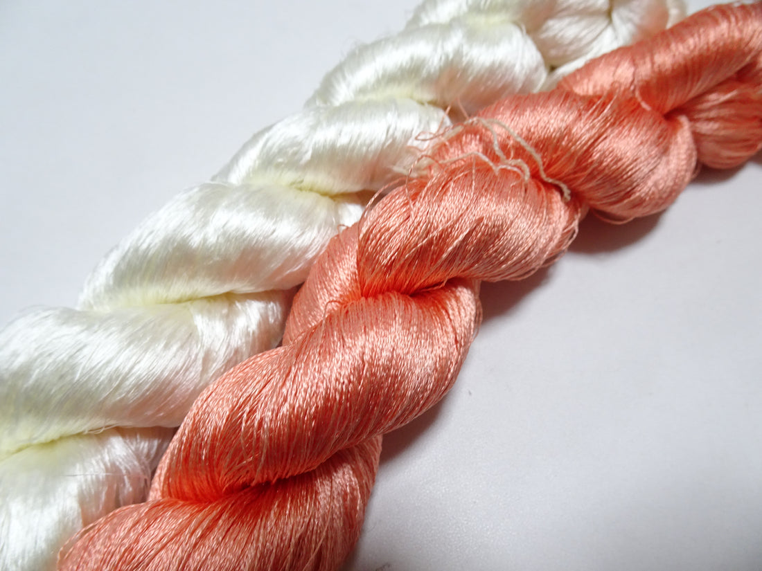 Japanese Vintage Twisted Silk Thread 2sets Embroidery 17393