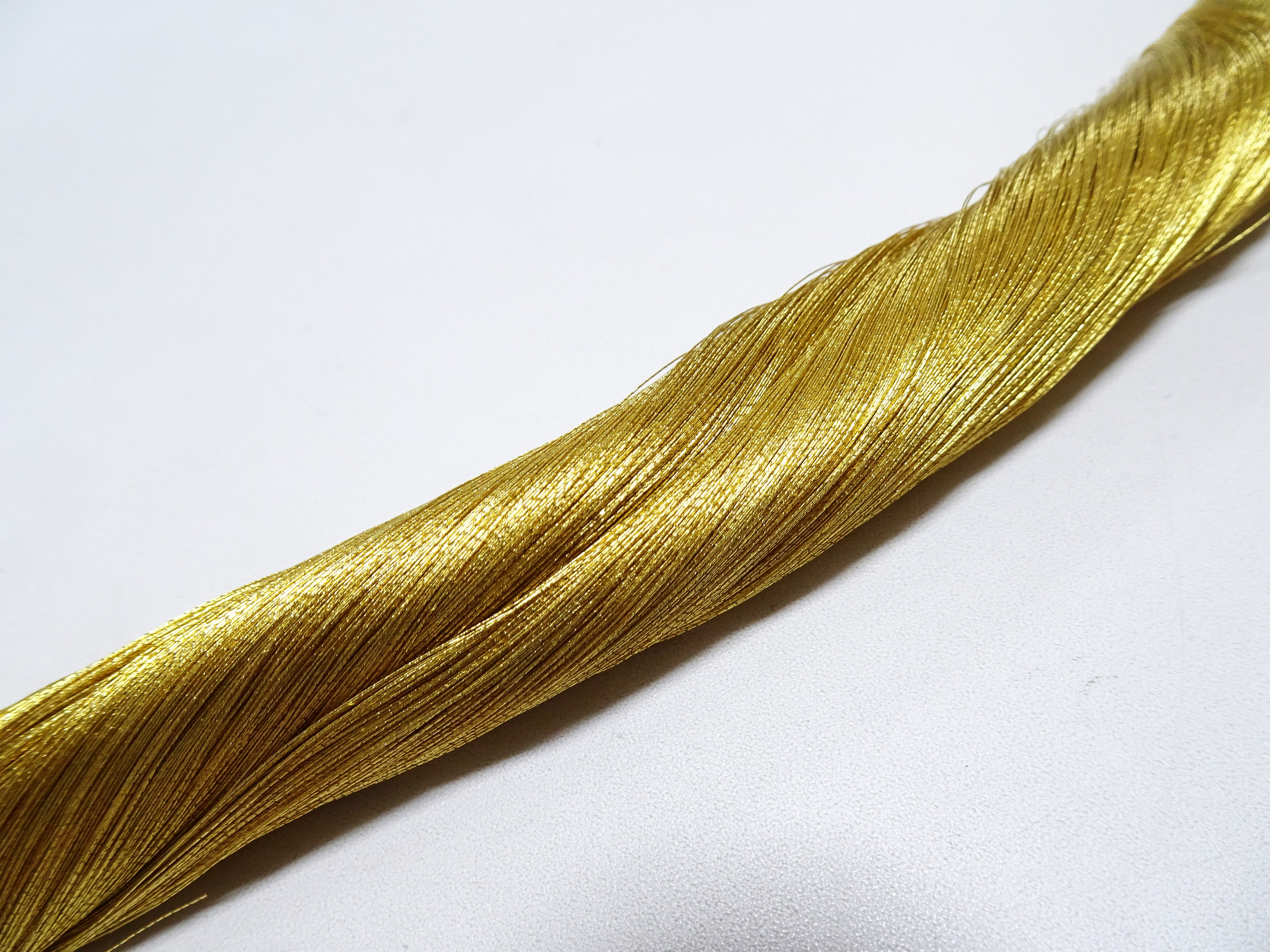 Special price!! Japanese Vintage Rare Superb 24K Gold Leaf Thread 1000M Embroidery 1  0.16mm