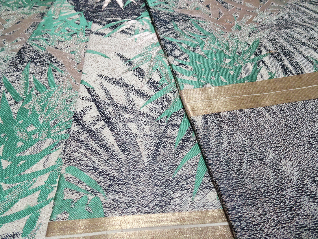 Japanese Taisho-Era Antique Maru Obi – Double-Sided All-Over Design  Golden Tea  14011