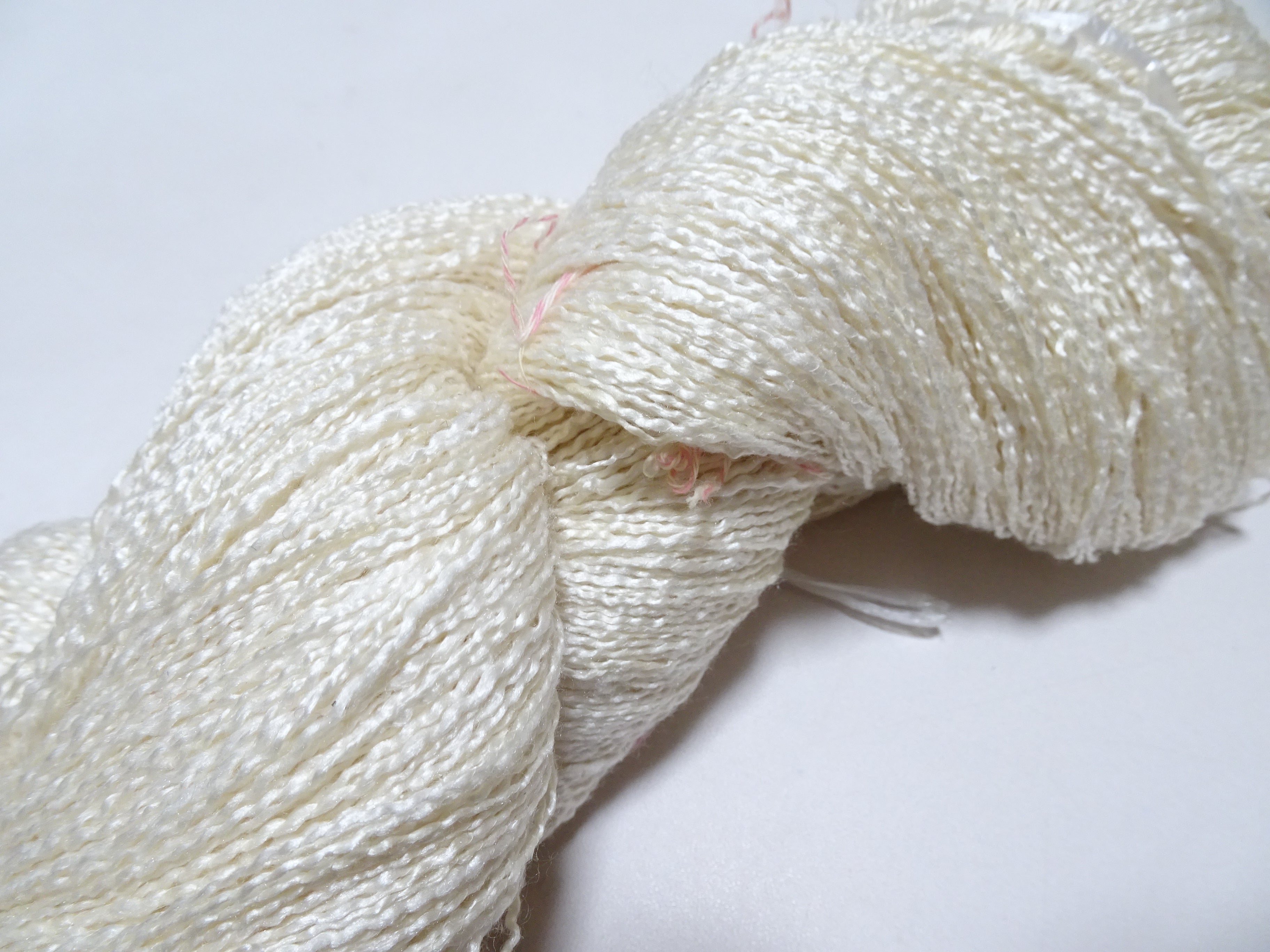 Japanese Vintage Tsumugi Silk Thread Embroidery & Weaving 17663