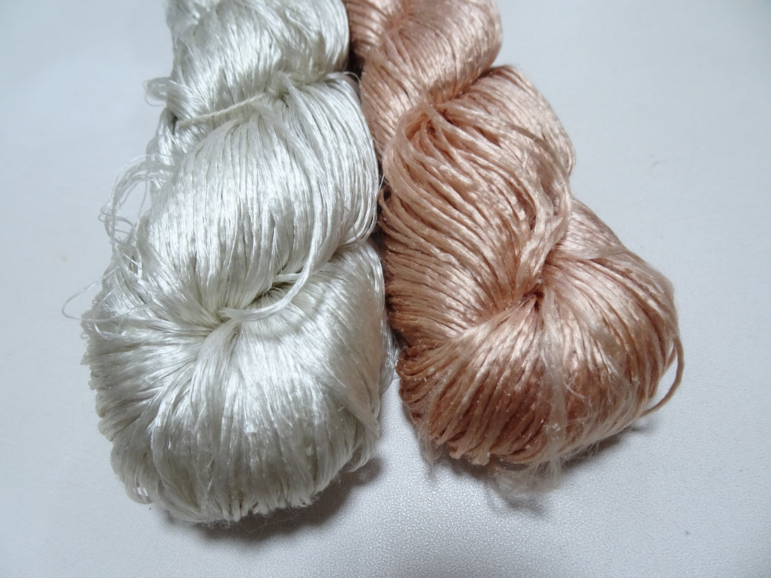 Japanese Vintage Loose Twisted Silk Thread 2sets Embroidery 18244