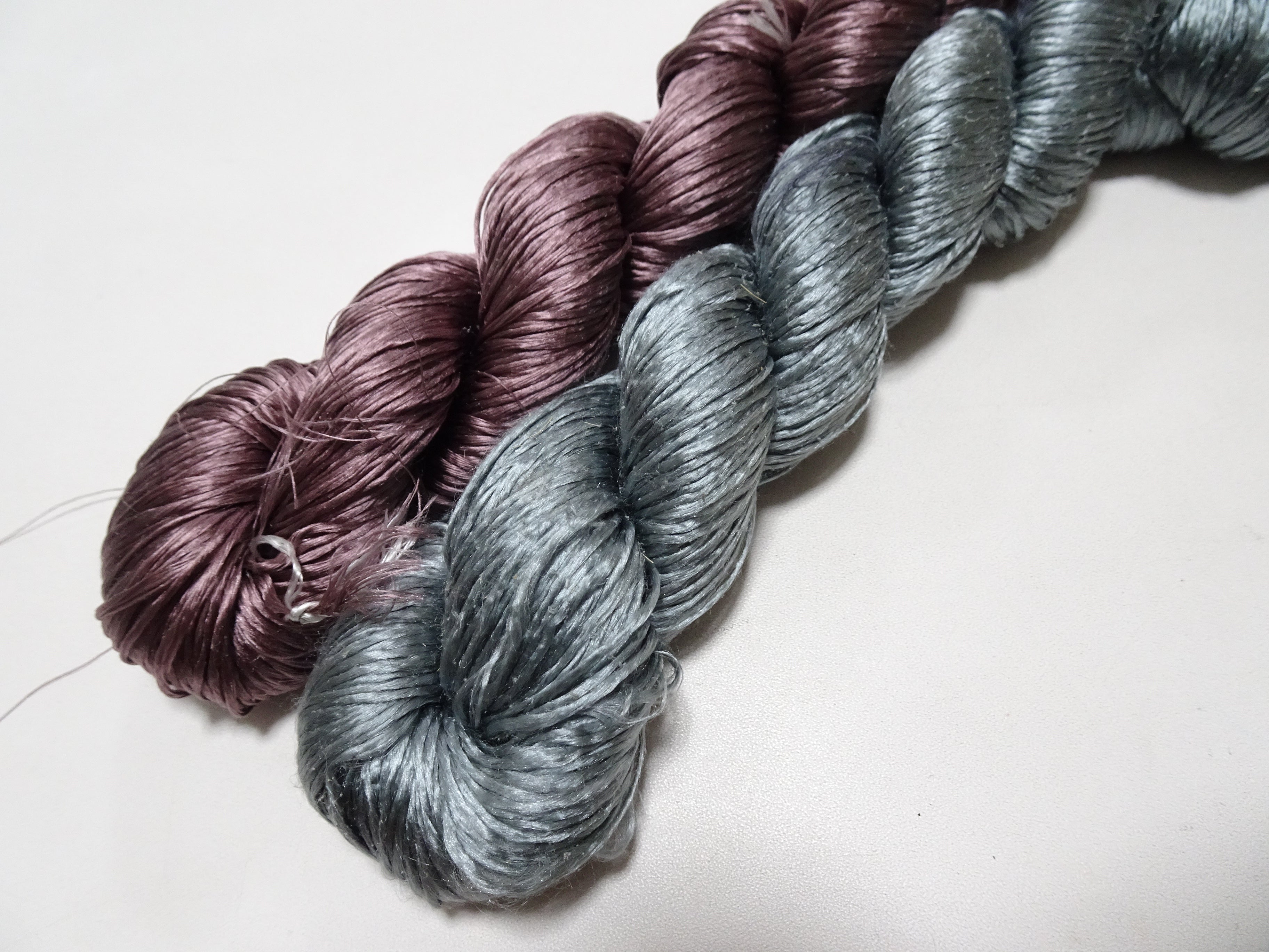 Japanese Vintage Loose Twisted Silk Thread 2sets Embroidery 18245
