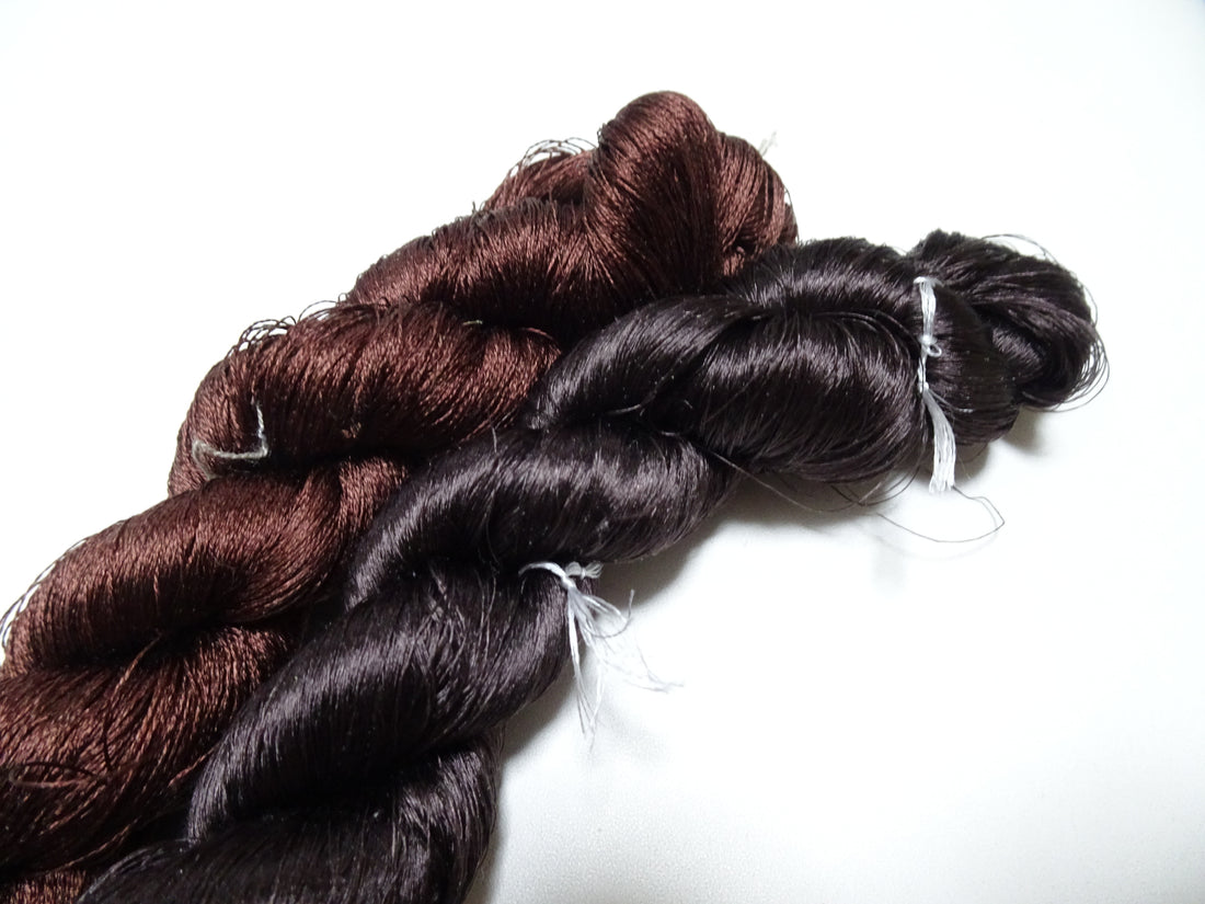 Japanese Vintage Twisted Silk Thread 2sets Embroidery 17396