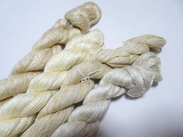Japanese Vintage Mawata Tsumugi Fine Quality Silk Thread 4sets embroidery & Weave 17077