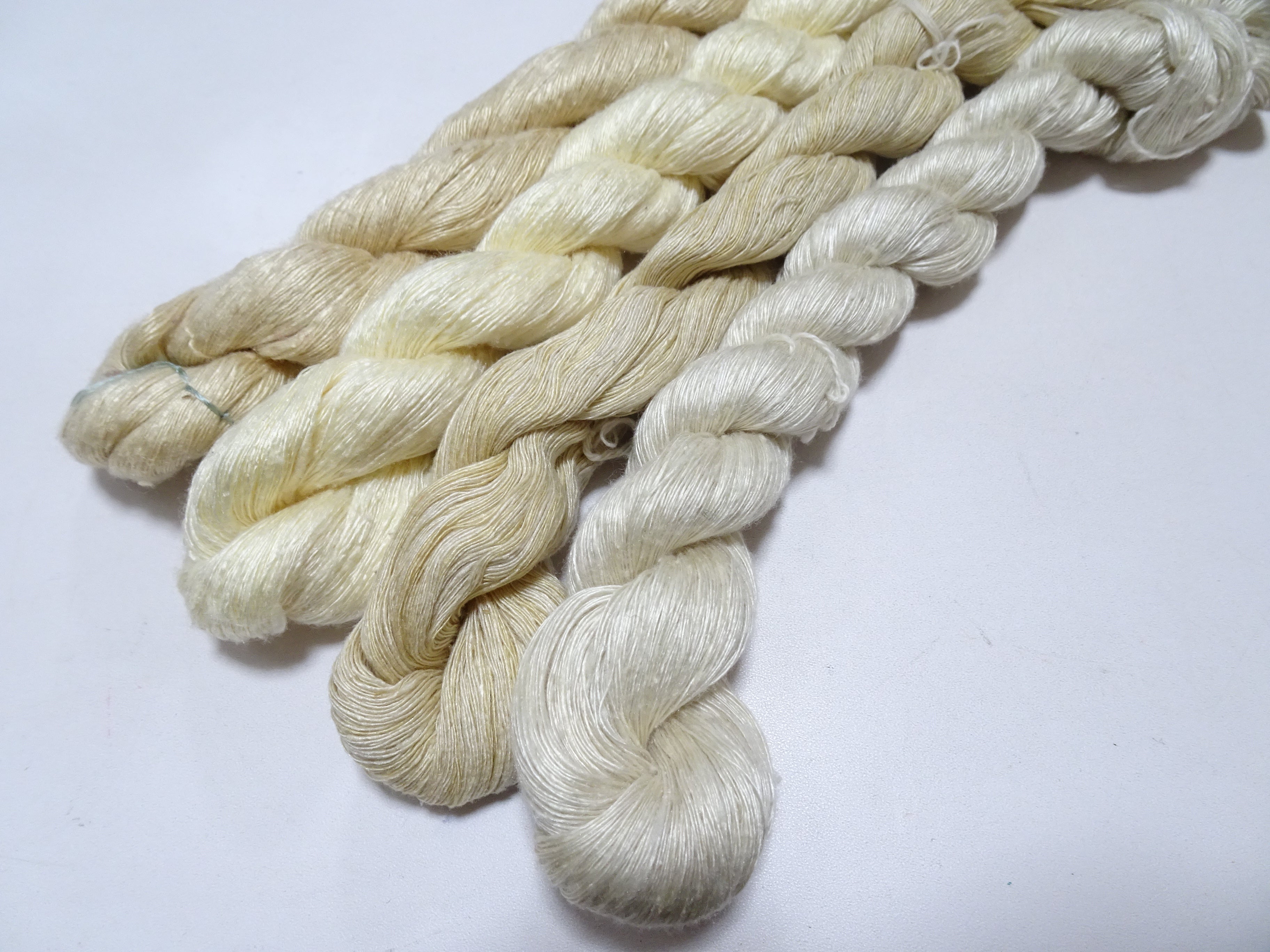 Japanese Vintage Mawata Tsumugi Fine Quality Silk Thread 4sets embroidery & Weave 17077