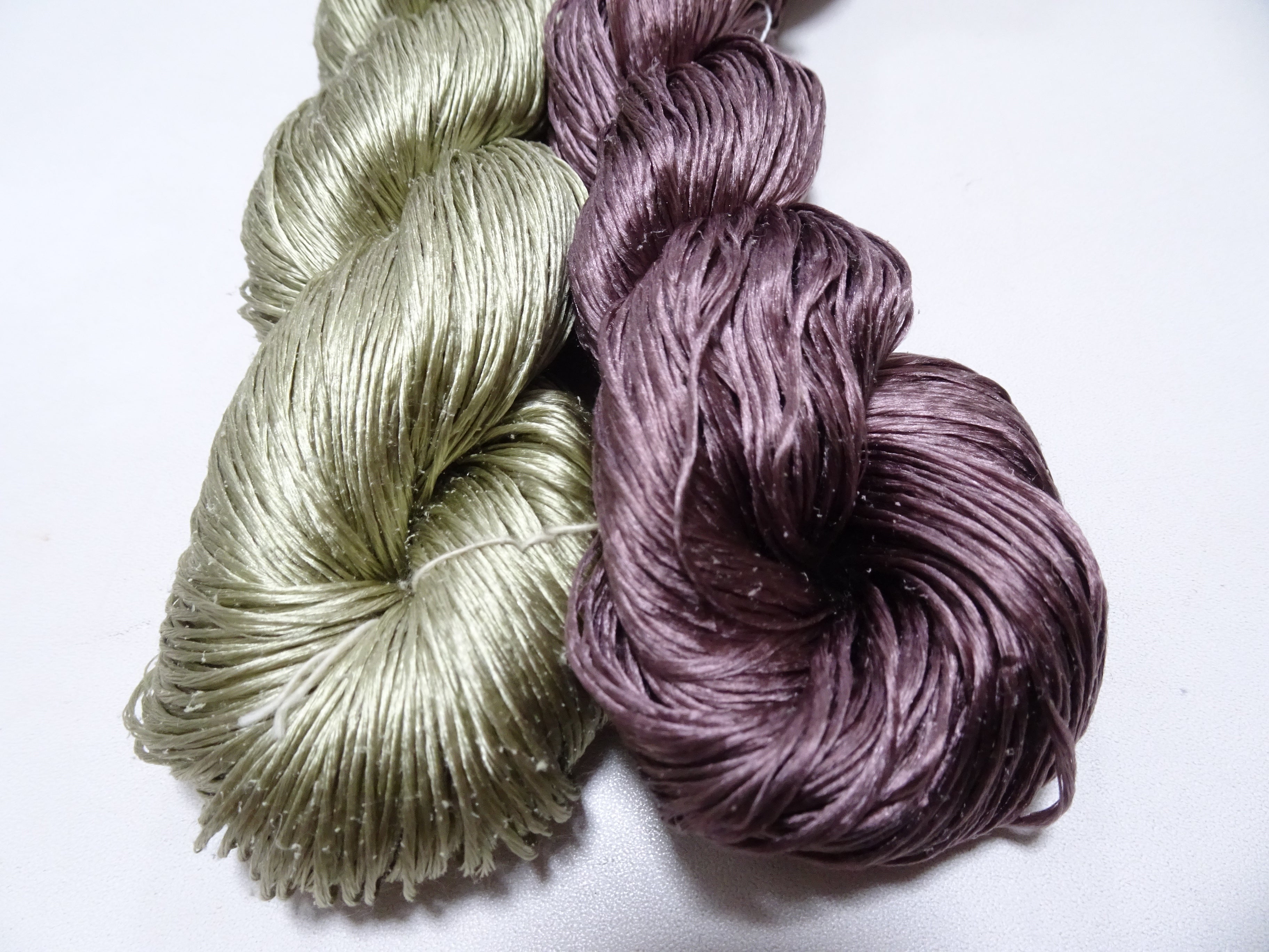 Japanese Vintage Loose Twisted Silk Thread 2sets Embroidery 18246