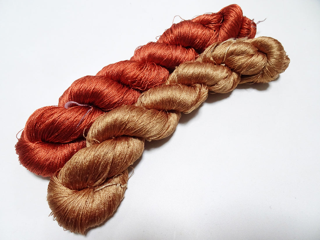 Japanese Vintage Twisted Silk Thread 2sets Embroidery 17397