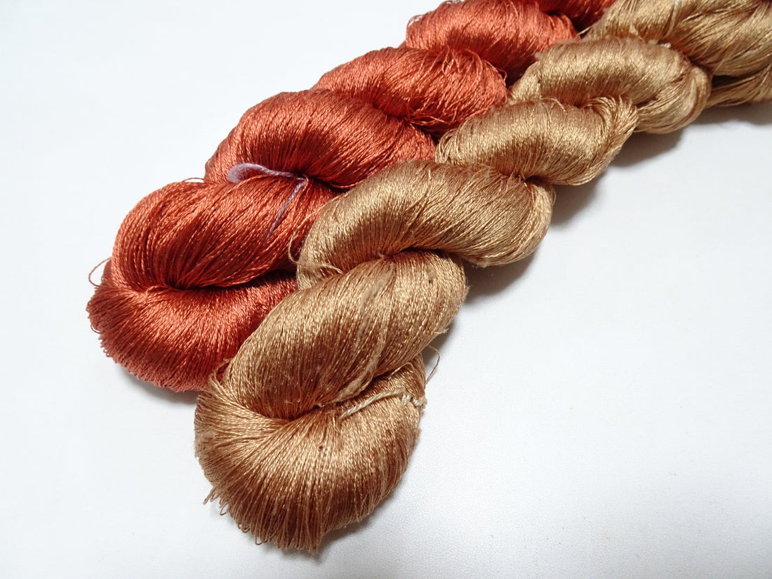 Japanese Vintage Twisted Silk Thread 2sets Embroidery 17397