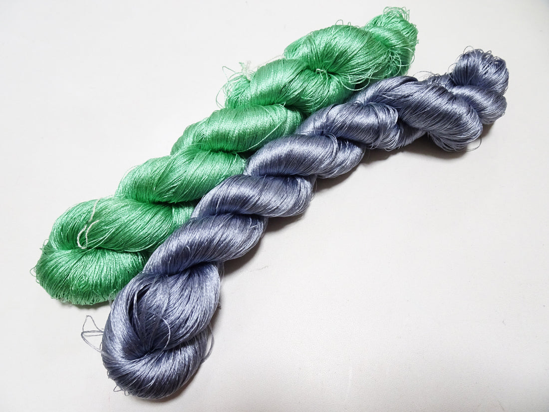Japanese Vintage Twisted Silk Thread 2sets Embroidery 17398