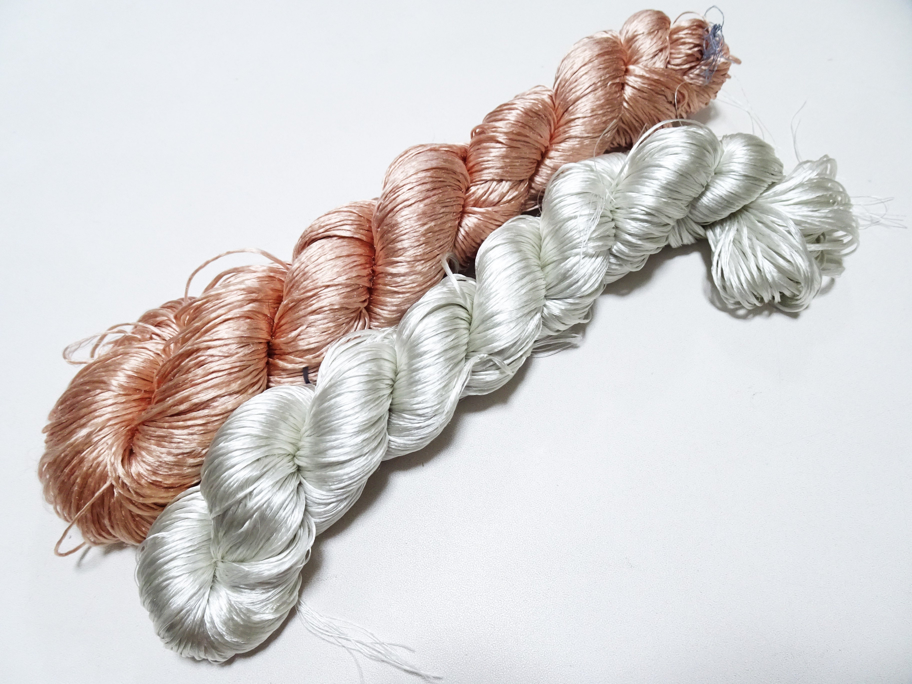 Japanese Vintage Loose Twisted Silk Thread 2sets Embroidery 18248