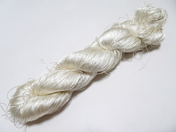 Japanese Vintage High Class Rare Silk Thread Mixture of Silver embroidery 14663