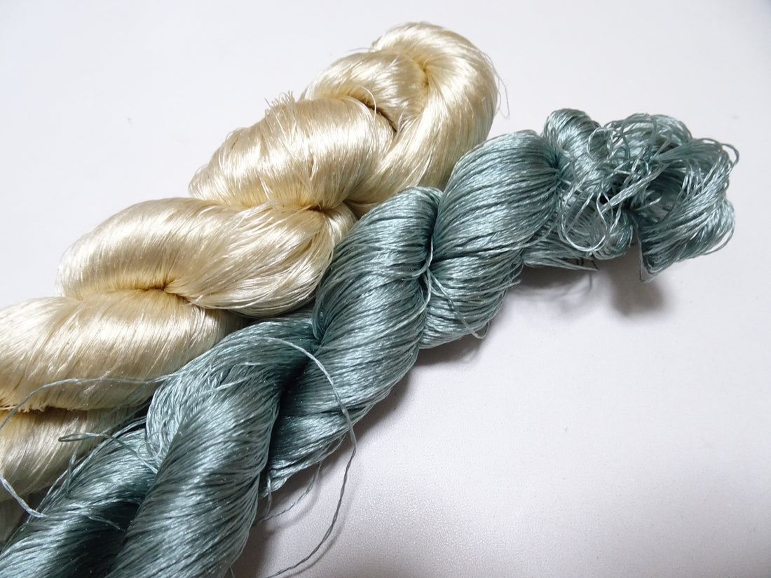 Japanese Vintage Twisted Silk Thread 2sets Embroidery 17399