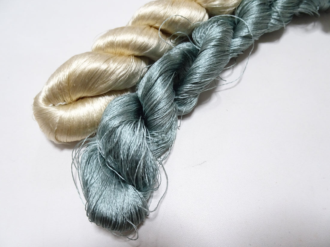 Japanese Vintage Twisted Silk Thread 2sets Embroidery 17399