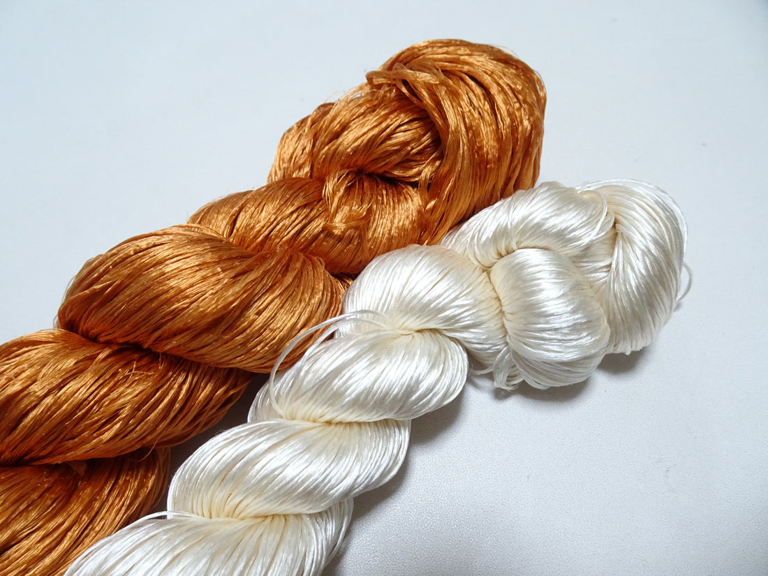 Japanese Vintage Loose Twisted Silk Thread 2sets Embroidery 18249