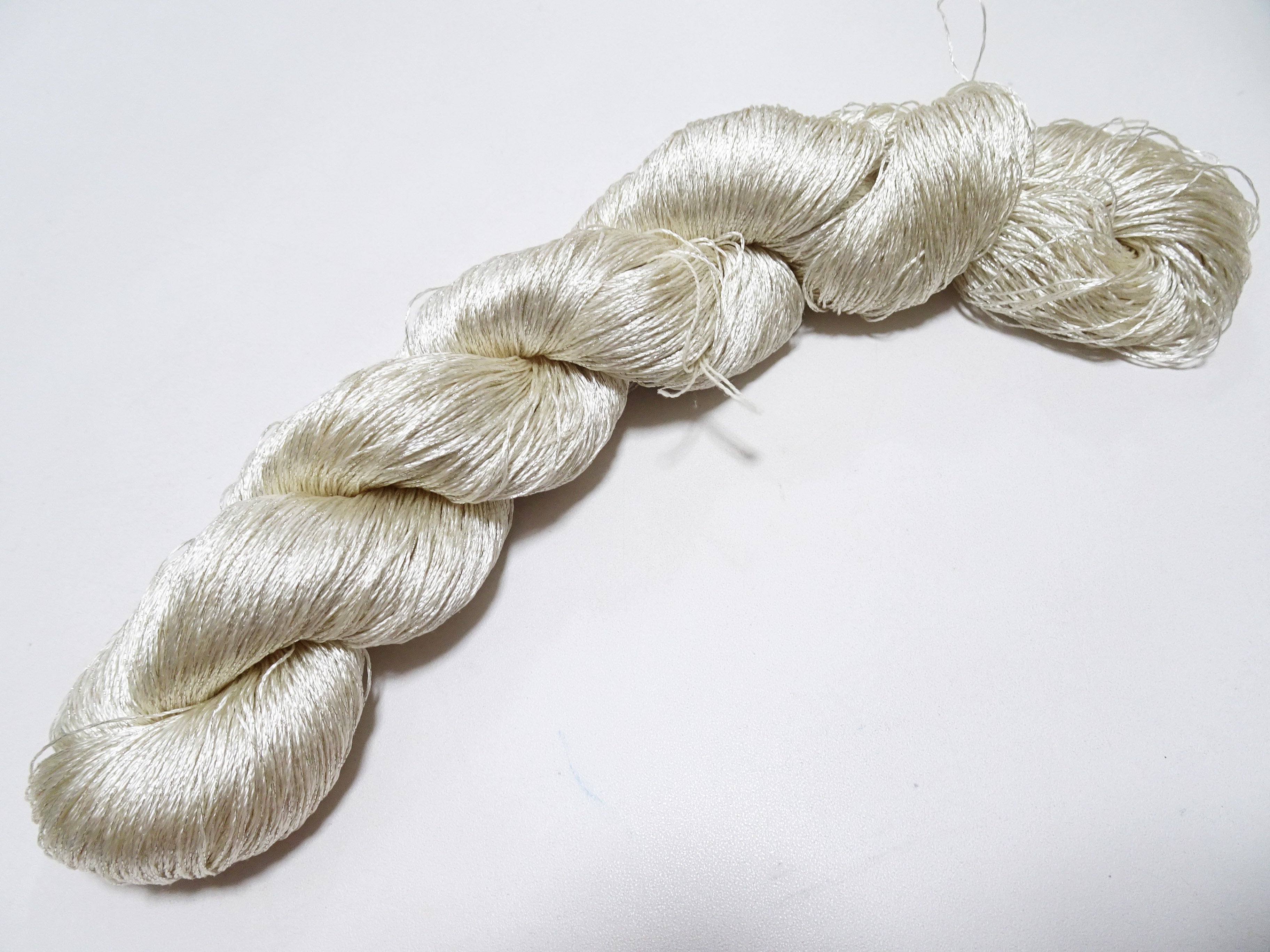 Japanese Vintage High Class Rare Silk Thread Mixture of Silver embroidery 14664