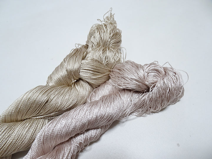 Japanese Vintage Strong Twisted Silk Thread 2sets Embroidery & Weaving 14498
