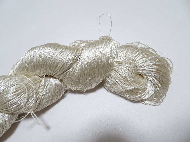 Japanese Vintage High Class Rare Silk Thread Mixture of Silver embroidery 14664