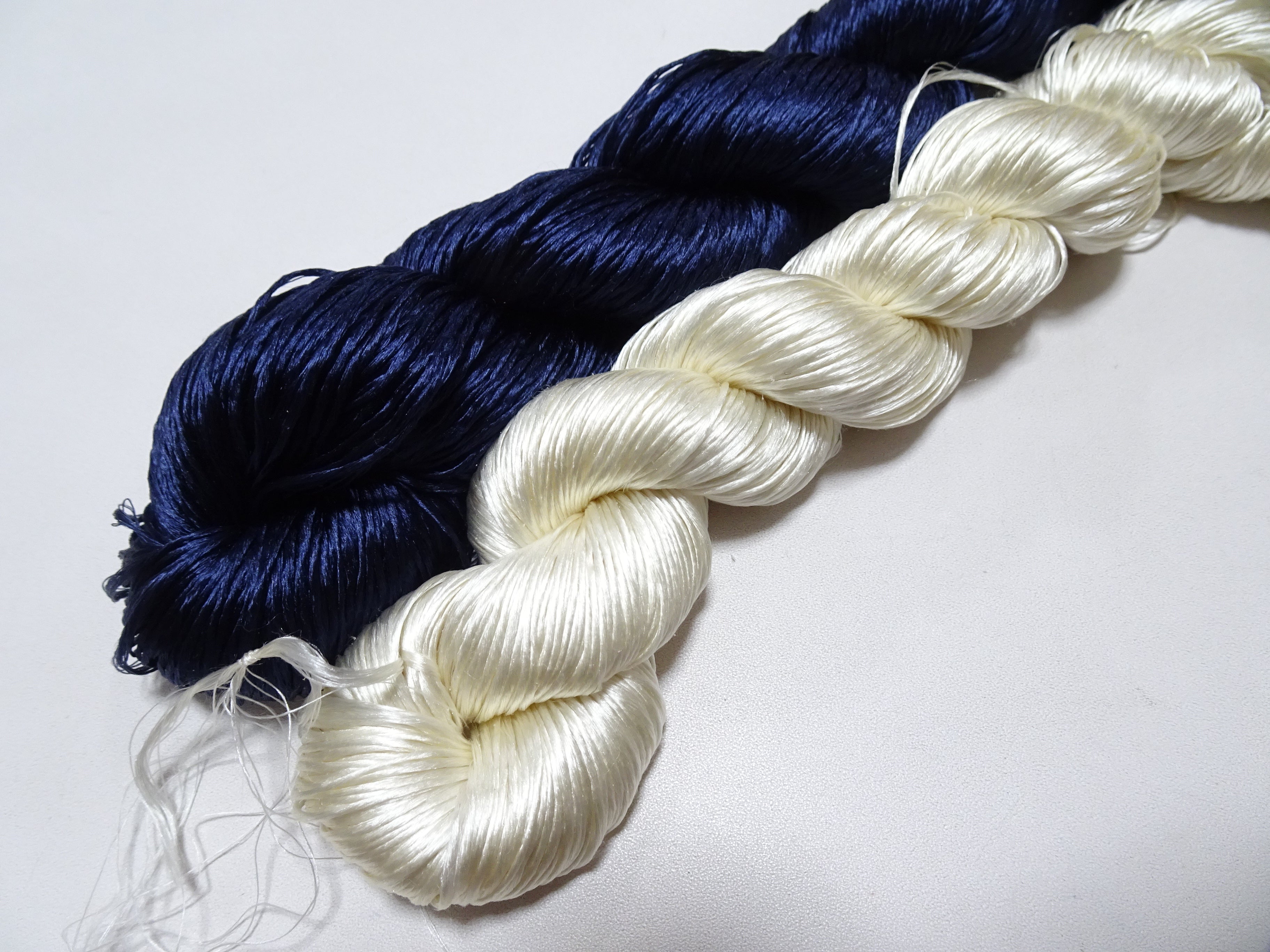 Japanese Vintage Loose Twisted Silk Thread 2sets Embroidery 18250