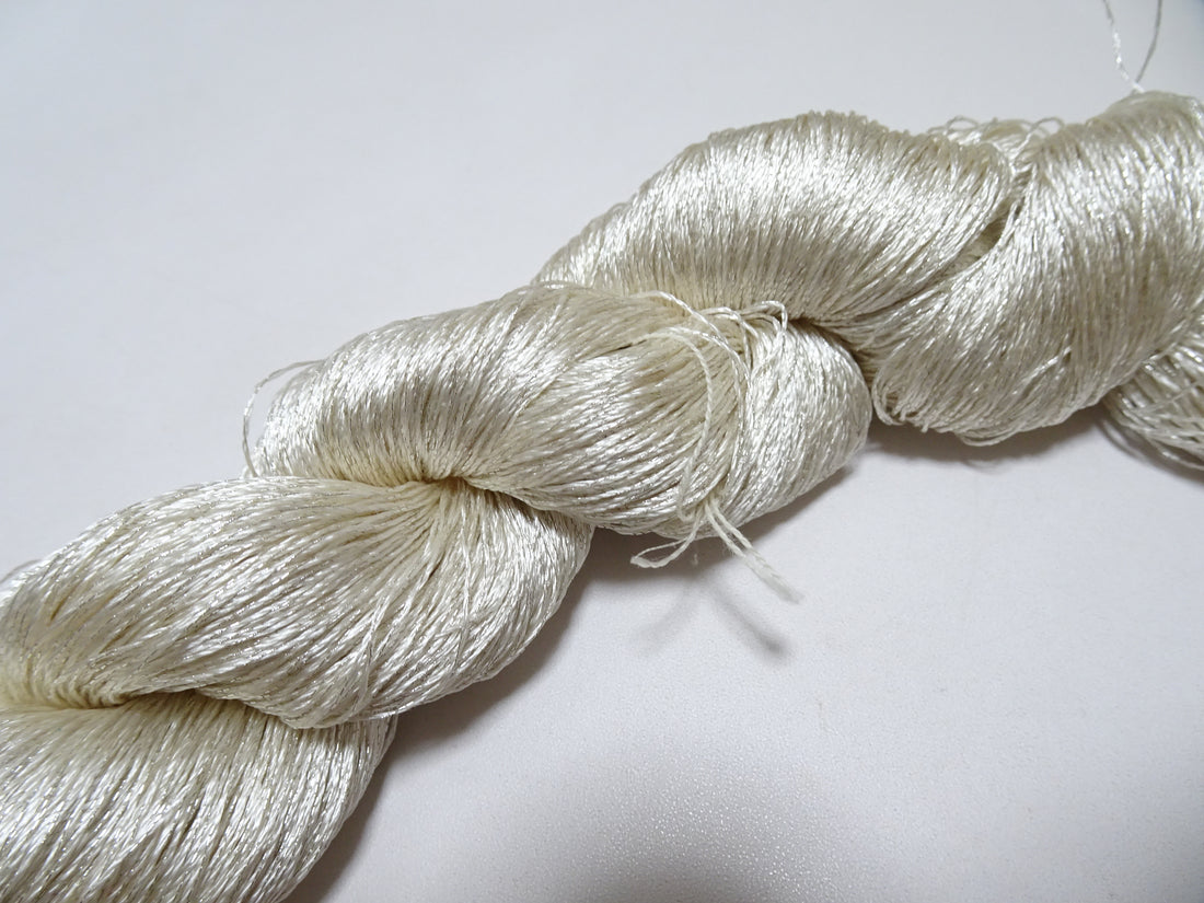 Japanese Vintage High Class Rare Silk Thread Mixture of Silver embroidery 14664