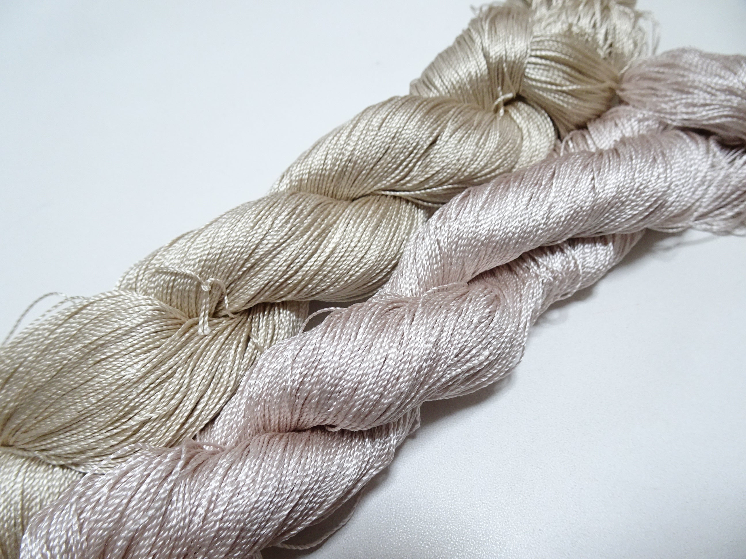 Japanese Vintage Strong Twisted Silk Thread 2sets Embroidery & Weaving 14498