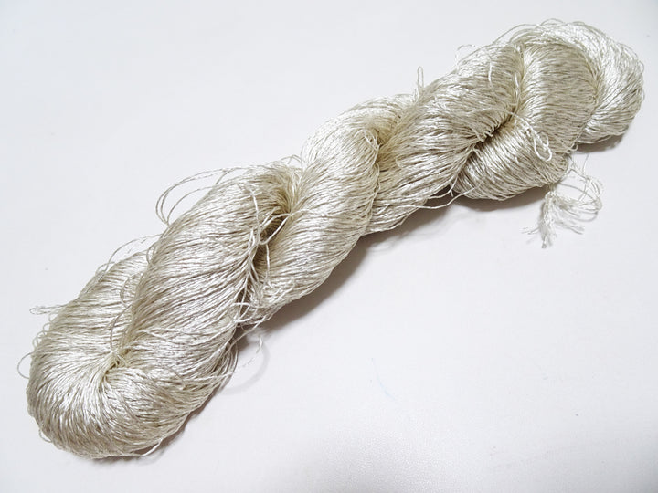 Japanese Vintage High Class Rare Silk Thread Mixture of Silver embroidery 14665