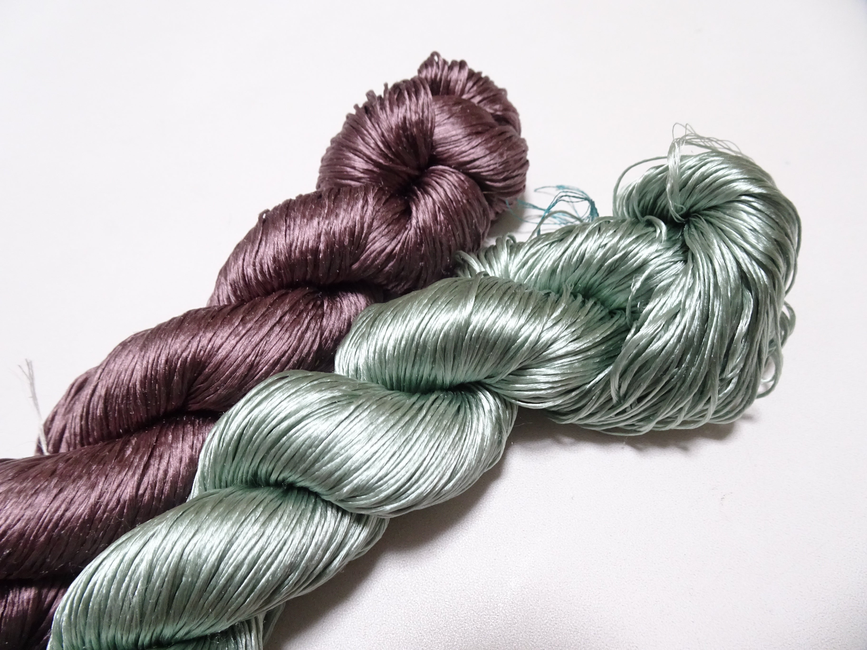 Japanese Vintage Loose Twisted Silk Thread 2sets Embroidery 18251