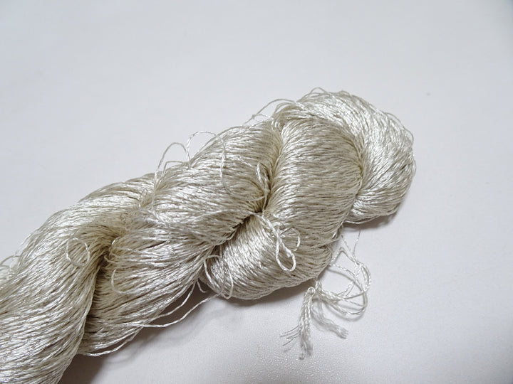 Japanese Vintage High Class Rare Silk Thread Mixture of Silver embroidery 14665