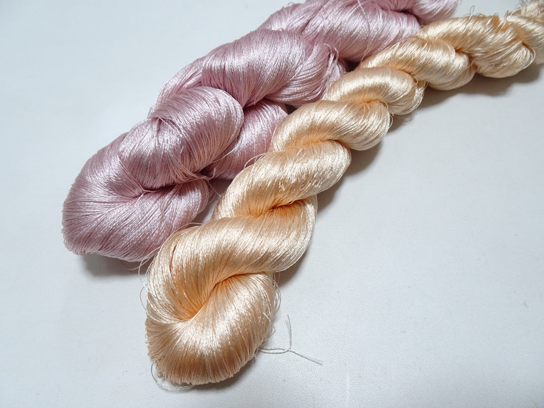 Japanese Vintage Twisted Silk Thread 2sets Embroidery 17401