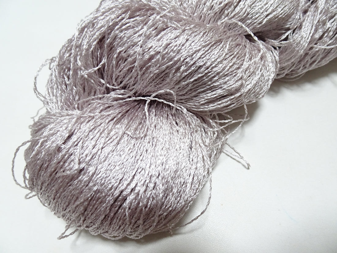 Japanese Vintage High Class Rare Silk Thread Mixture of Silver embroidery 16159
