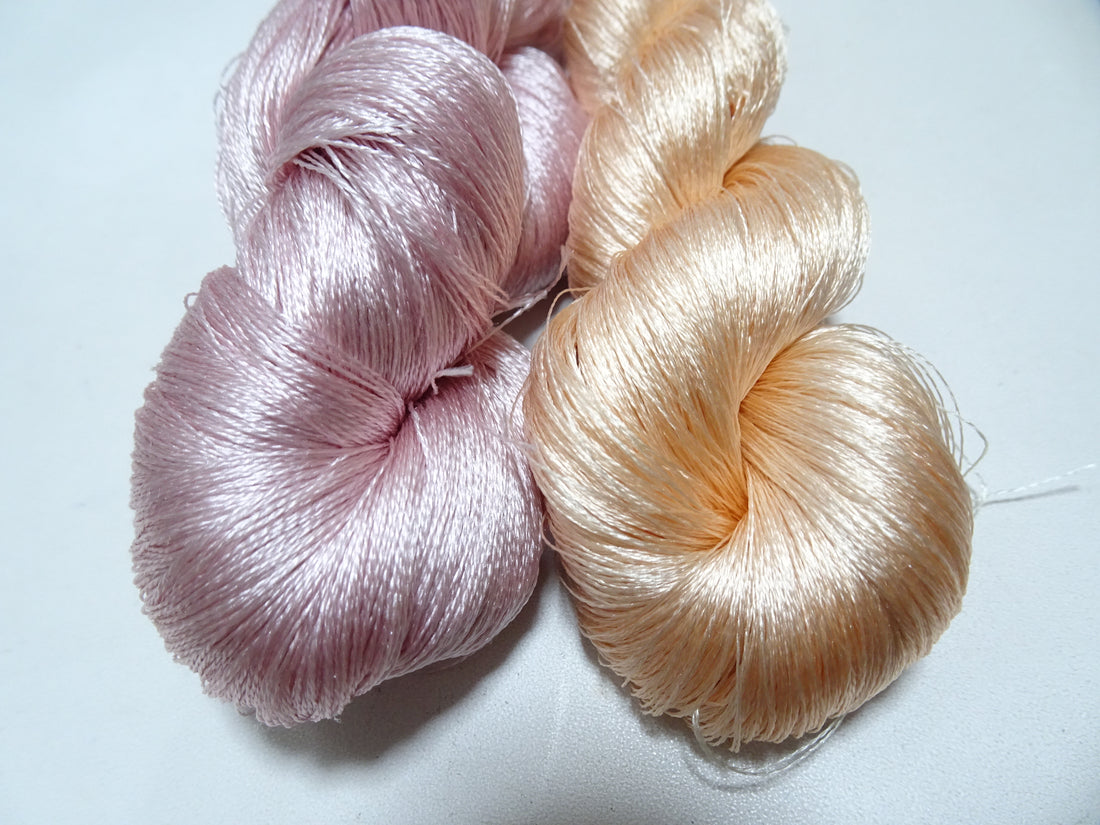 Japanese Vintage Twisted Silk Thread 2sets Embroidery 17401