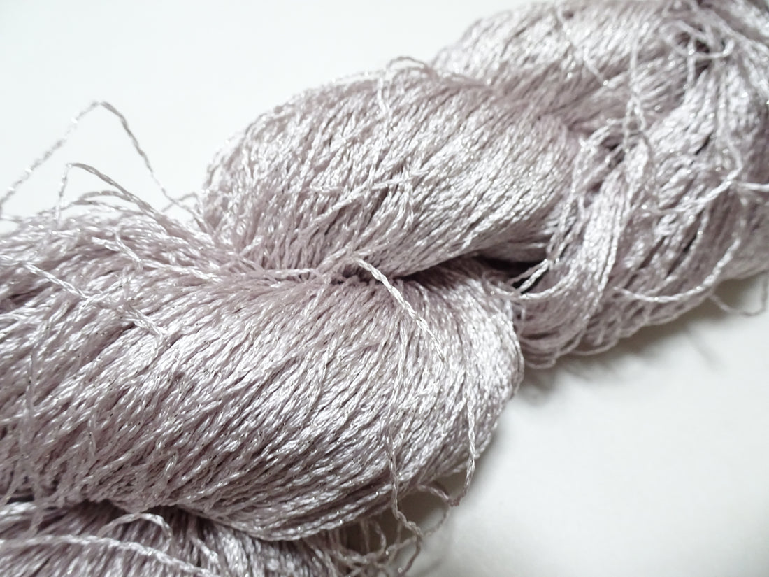 Japanese Vintage High Class Rare Silk Thread Mixture of Silver embroidery 16159