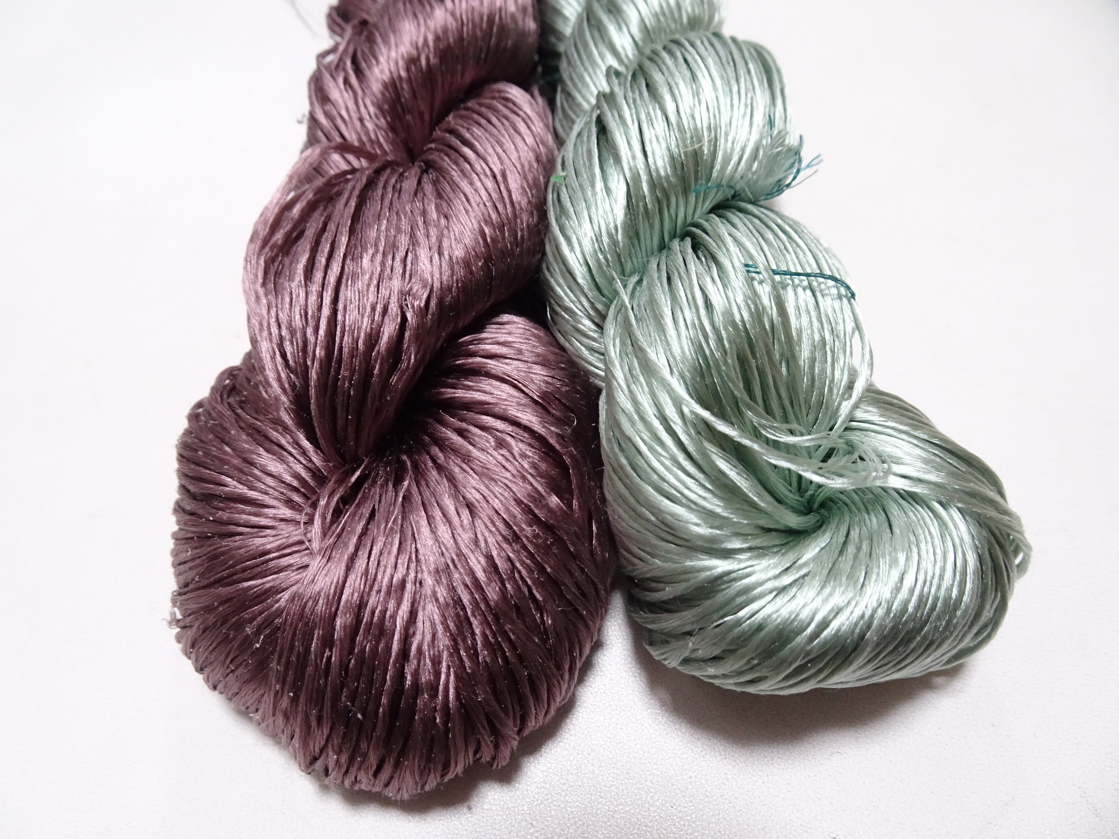 Japanese Vintage Loose Twisted Silk Thread 2sets Embroidery 18251