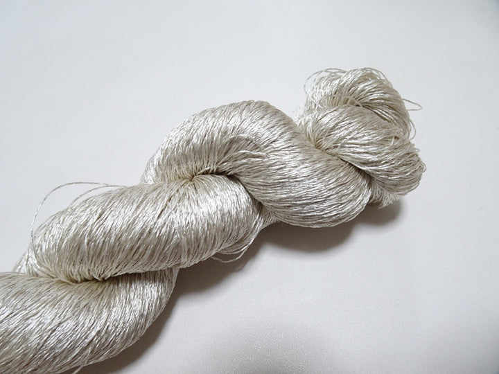 Japanese Vintage High Class Rare Silk Thread Mixture of Silver embroidery 14666