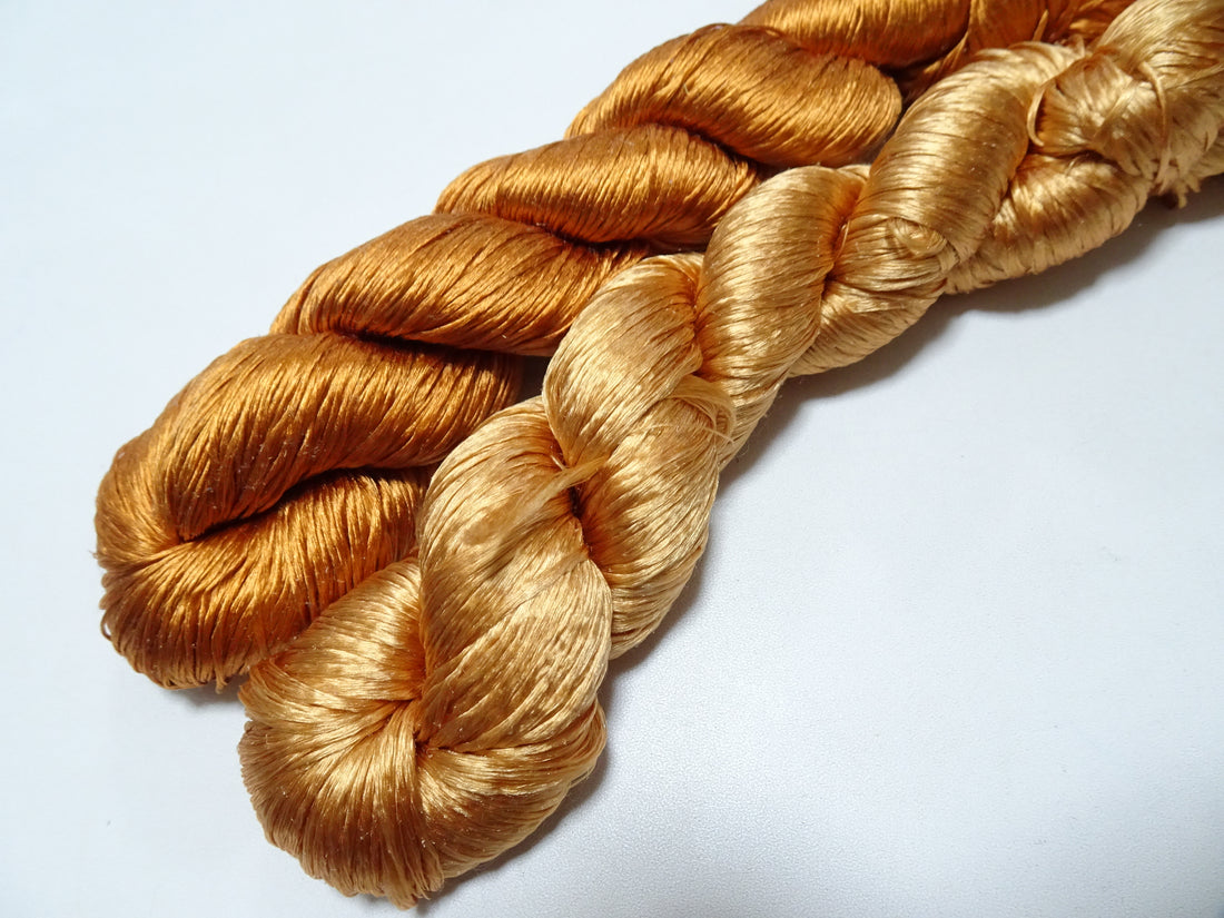 Japanese Vintage Loose Twisted Silk Thread 2sets Embroidery 18252